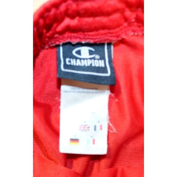 Boys Vintage Champion Mesh Shorts Kids Youth Medium Red Activewear Athletic Run - Picture 3 of 4